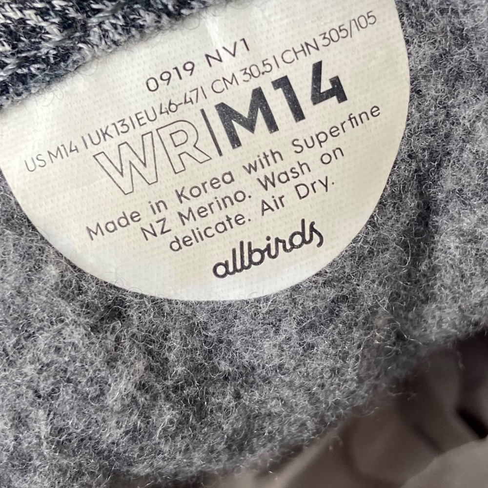 Allbirds Men’s Wool Runners Gray - Picture 15 of 16